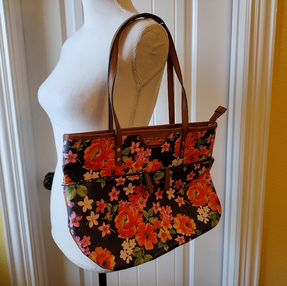 Floral Spring Shoulder Tote Purse - Picture 5 of 10